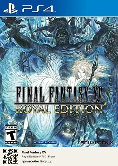 Final Fantasy XV PlayStation 4, NTSC box front