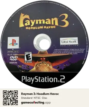 Rayman 3: Hoodlum Havoc PlayStation 2, NTSC disc