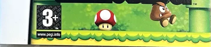 New Super Mario Bros., the PEGI square on its front