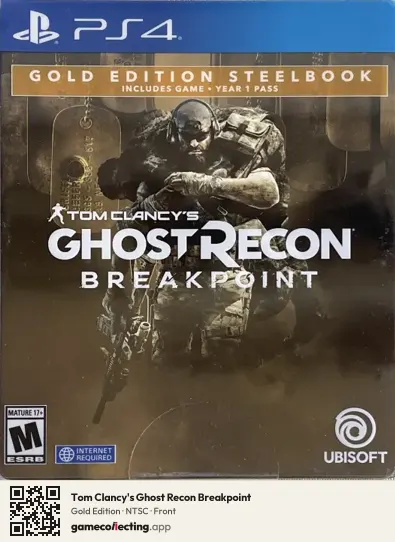 Tom Clancy's Ghost Recon Breakpoint PlayStation 4, NTSC box front