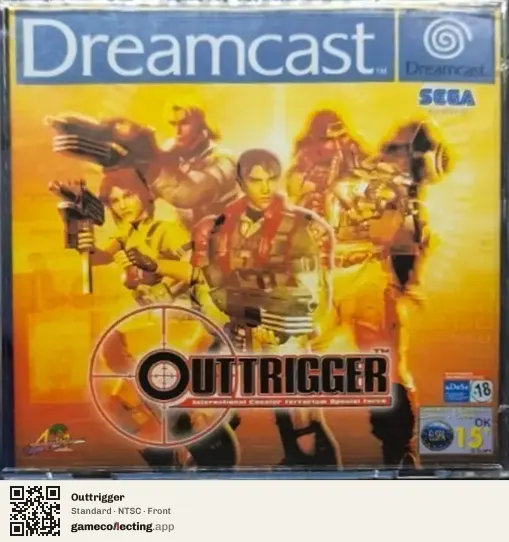 Outtrigger Sega Dreamcast, NTSC box front