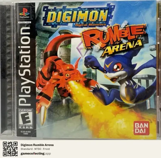 Digimon Rumble Arena PlayStation, NTSC box front