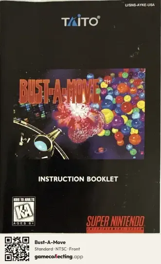 Bust-A-Move Super Nintendo Entertainment System, NTSC box front