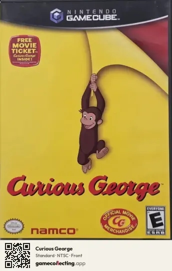 Curious George Nintendo GameCube, NTSC box front