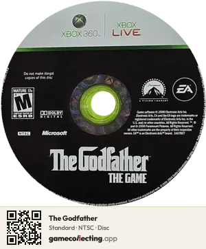 The Godfather Xbox 360, NTSC disc