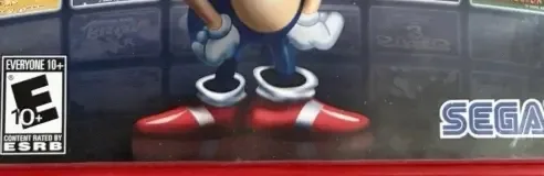 Sonic's Ultimate Genesis Collection, the ESRB box on its front