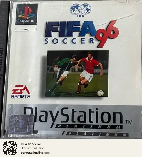 FIFA 96 Soccer PlayStation, PAL box front