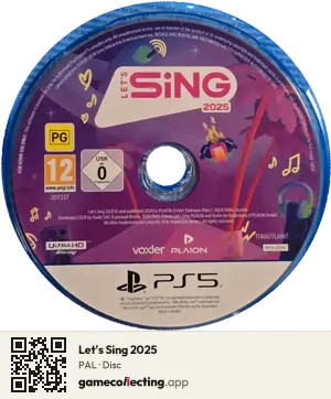 Let's Sing 2025 PlayStation 5, PAL disc