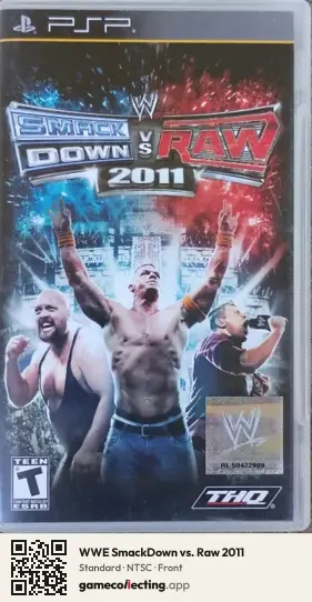 WWE SmackDown vs. Raw 2011 PlayStation Portable, NTSC box front