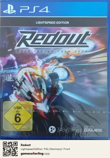 Redout PlayStation 4, Germany box front