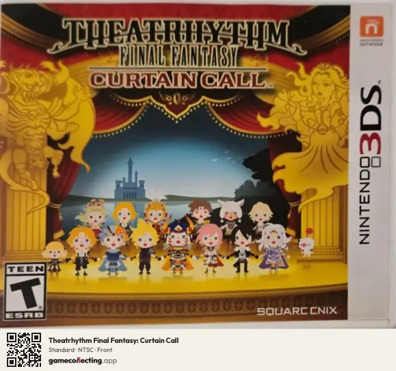 Theatrhythm Final Fantasy: Curtain Call Nintendo 3DS, NTSC box front