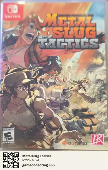 Metal Slug Tactics Nintendo Switch, NTSC box front