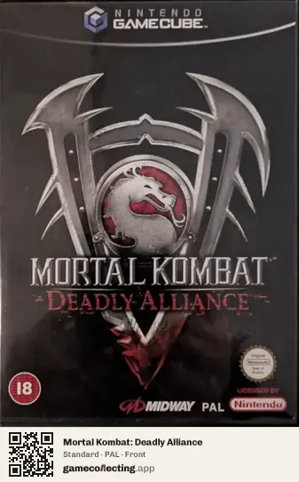 Mortal Kombat: Deadly Alliance Nintendo GameCube, PAL box front