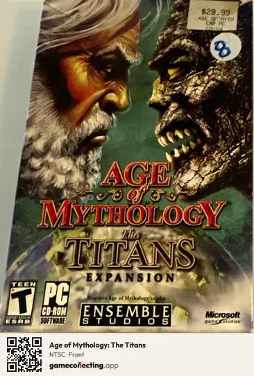 Age of Mythology: The Titans Computer, NTSC box front