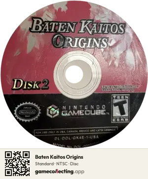 Baten Kaitos Origins Nintendo GameCube, NTSC disc