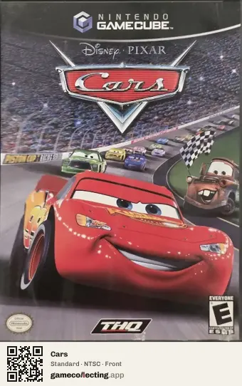 Cars Nintendo GameCube, NTSC box front