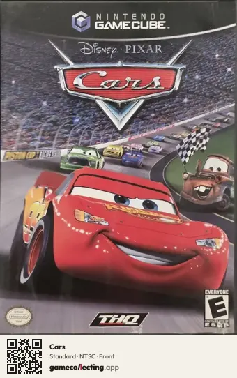 Cars Nintendo GameCube, NTSC box front