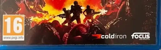Aliens: Fireteam Elite, the PEGI square on its front