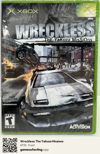 Wreckless: The Yakuza Missions Xbox, NTSC box front