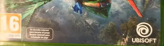 Avatar: Frontiers of Pandora, the PEGI square on its front