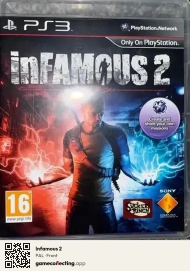 Infamous 2 PlayStation 3, PAL box front