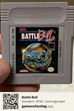 Battle Bull Game Boy, NTSC cartridge label