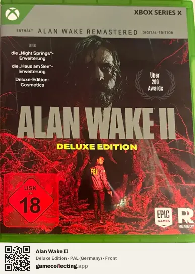 Alan Wake II Xbox Series X, Germany box front