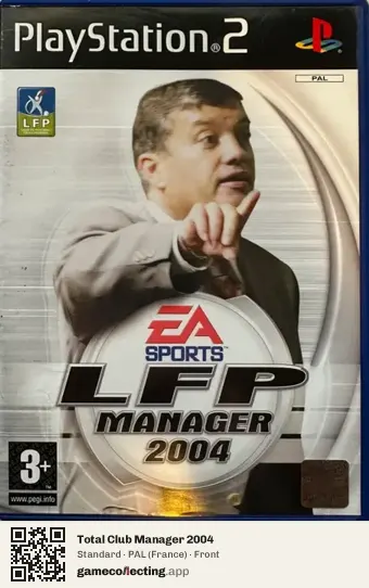 Total Club Manager 2004 PlayStation 2, France box front
