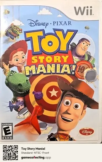 Toy Story Mania! Nintendo Wii, NTSC box front