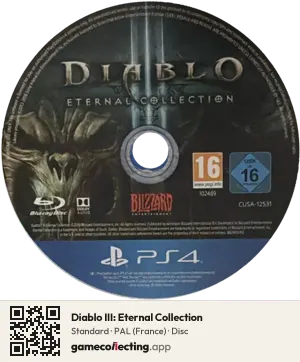 Diablo III: Eternal Collection PlayStation 4, PAL disc