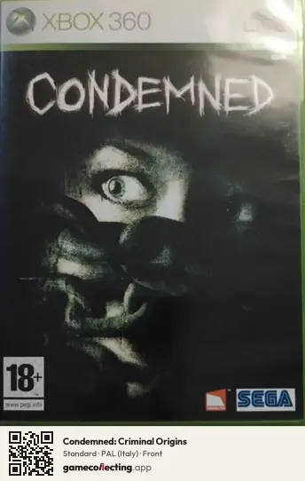 Condemned: Criminal Origins Xbox 360, Italy box front