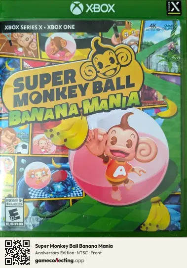 Super Monkey Ball Banana Mania Xbox Series X, NTSC box front
