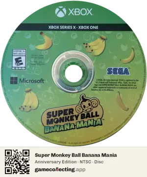 Super Monkey Ball Banana Mania Xbox Series X, NTSC disc