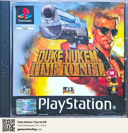Duke Nukem: Time to Kill PlayStation, PAL box front