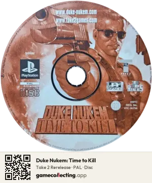 Duke Nukem: Time to Kill PlayStation, PAL disc