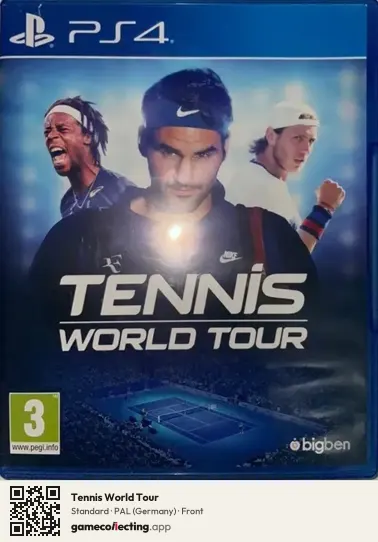 Tennis World Tour PlayStation 4, Germany box front