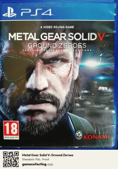 Metal Gear Solid V: Ground Zeroes PlayStation 4, PAL box front