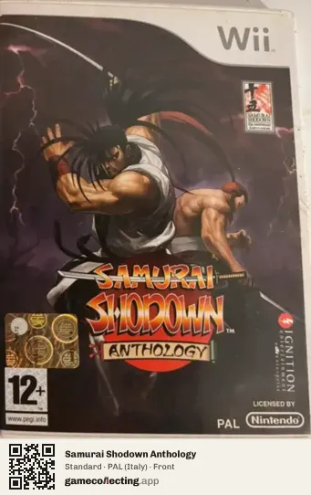 Samurai Shodown Anthology Nintendo Wii, Italy box front