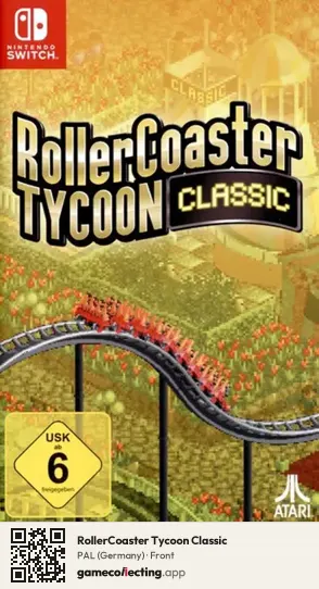 RollerCoaster Tycoon Classic Nintendo Switch, Germany box front