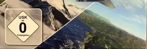 Microsoft Flight Simulator, the USK square on its front