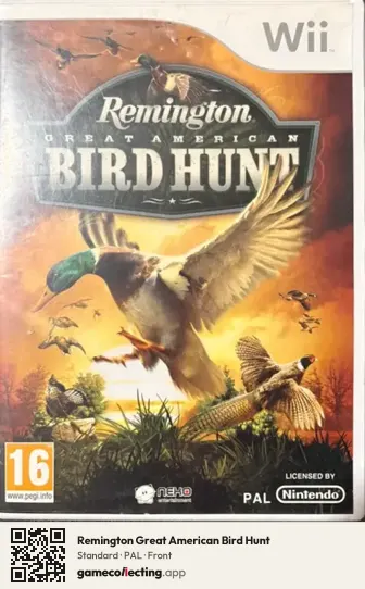 Remington Great American Bird Hunt Nintendo Wii, PAL box front