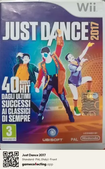 Just Dance 2017 Nintendo Wii, Italy box front