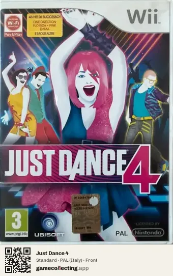 Just Dance 4 Nintendo Wii, Italy box front