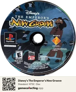 Disney's The Emperor's New Groove PlayStation, NTSC disc