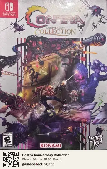 Contra Anniversary Collection Nintendo Switch, NTSC box front