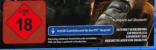 Call of Duty: Black Ops 6, the USK square on its front