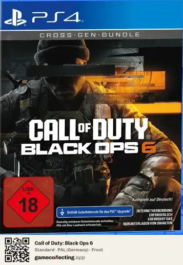 Call of Duty: Black Ops 6 PlayStation 4, Germany box front