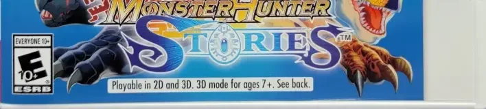 Monster Hunter Stories, the ESRB box on its front