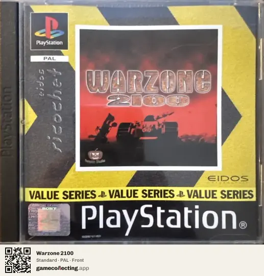 Warzone 2100 PlayStation, PAL box front