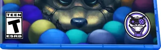 Five Nights at Freddy's: Into the Pit, the ESRB box on its front